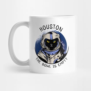 funny cat – Astrocat – Houston, the bowl is empty Mug